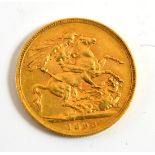 A gold sovereign, 1893