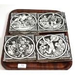 Set of eight Minton tiles (one a.f.)