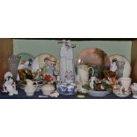 Quantity of assorted ceramics including Lladro, Wade Whimsies and Belleek