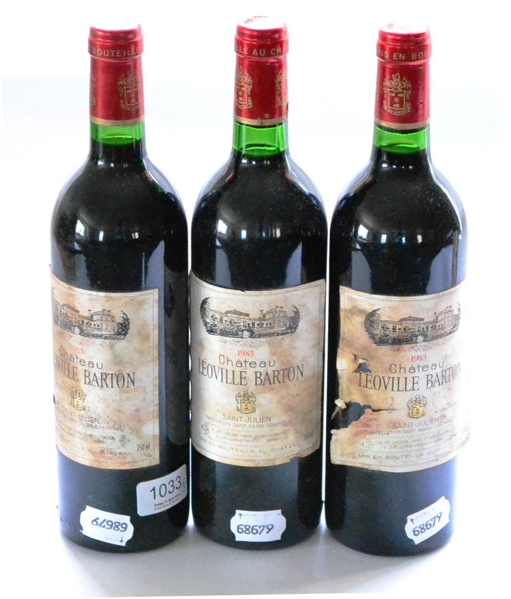 Chateau Leoville Barton 1983, Saint Julien (x3) (three bottles)