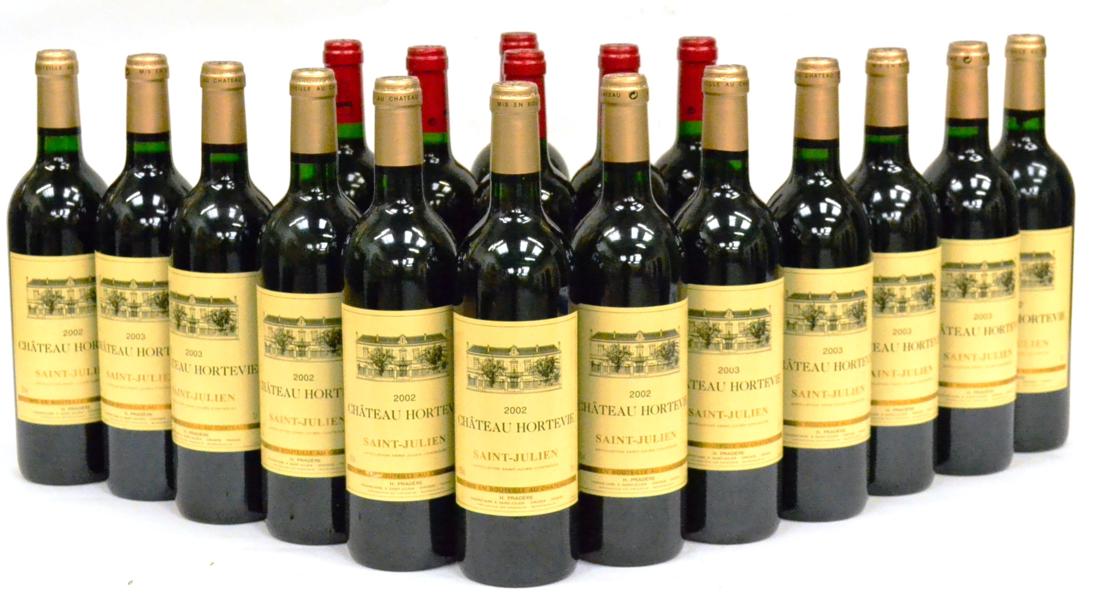 Chateau Hortevie 2002, Saint-Julien (x6); Chateau Hortevie 2003, Saint-Julien (x6); Chateau Moulin