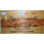 Chateau Puy Blanquet 2006, Saint-Emilion Grand Cru, owc (twelve bottles)