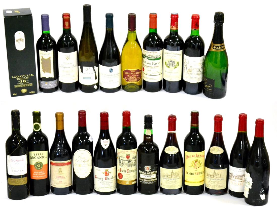 A Mixed Parcel Including: Chateau Lagrange 1982, Saint Julien; Chateau Pavie 1989, Saint Emilion