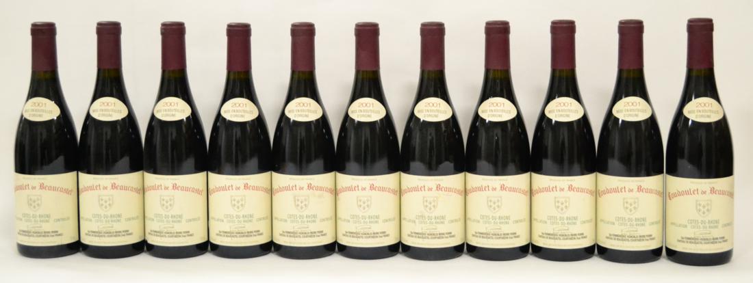 Perrin & Fils Chateau de Beaucastel Cotes du Rhone Coudoulet de Beaucastel 2001, Rhone (x11) (eleven