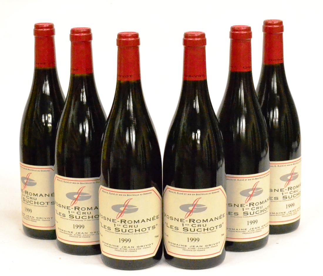 Domaine Jean Grivot Les Suchots, Vosne-Romanee Premier Cru 1999 (x6) (six bottles) U: high fill
