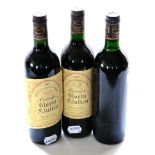 Chateau Gloria 1985, Saint Julien (x3) (three bottles)  U: into neck/top shoulder, soiled labels