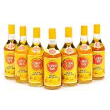 Lemon Hart Golden Jamaica Rum, circa 1970/80, 26 2/3 fl ozs/75.7cl, 70 proof/40% (x7) (seven