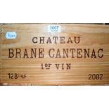 Chateau Brane-Cantenac 2002, Margaux, owc (twelve bottles)