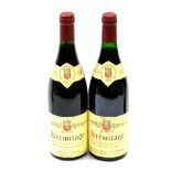 Domaine Jean Louis Chave Hermitage 1988 and 1989 (two bottles) U: 1cm, loose labels to necks