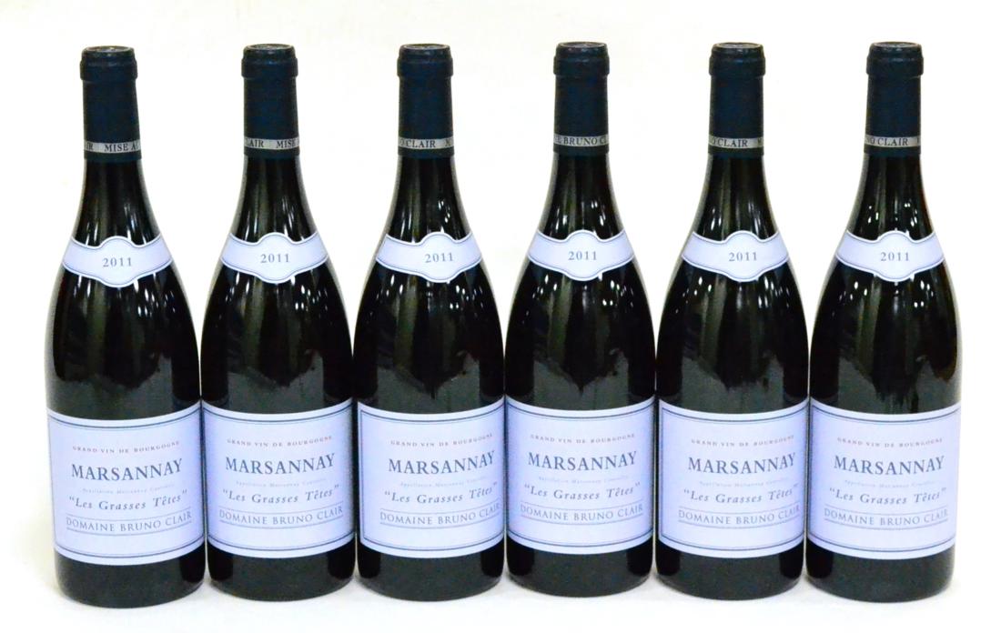 Domaine Bruno Clair Marsannay Les Grasses Tetes 2011 (x6) (six bottles) U: released from The Wine