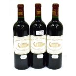 Chateau Margaux 2002, Margaux (x3) (three bottles) U: high fill