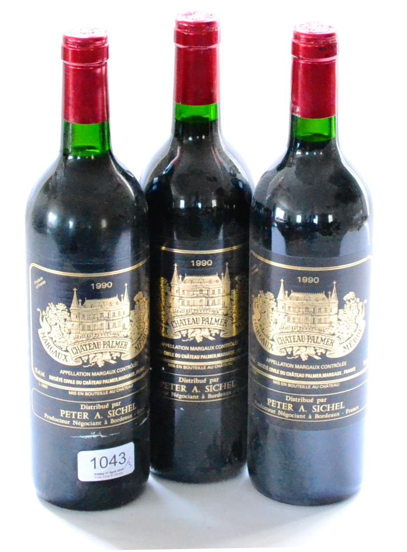 Chateau Palmer 1990, Pauillac (x3) (three bottles)