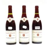 Domaine Faiveley Latricieres-Chambertin Grand Cru 1982 (x3) (three bottles) U: 0.5cm, 1cm and 1cm