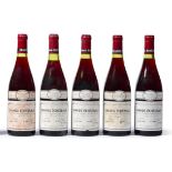 Domaine de la Romanee-Conti Grands Echezeaux Grand Cru 1983 (x5) (five bottles) U: 1cm, 1cm, 1cm,
