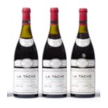 Domaine de la Romanee-Conti La Tache Grand Cru Monopole 1988 (x3) owc (three bottles) U: 4cm, 3cm,