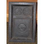 A cast iron Carron Company plaque, for International Exhibition in Philadelphia MDCCCLXXVI awarded