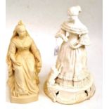 A Copeland Parian figure of Queen Victoria, dated 1887, sitting wearing formal robes, impressed