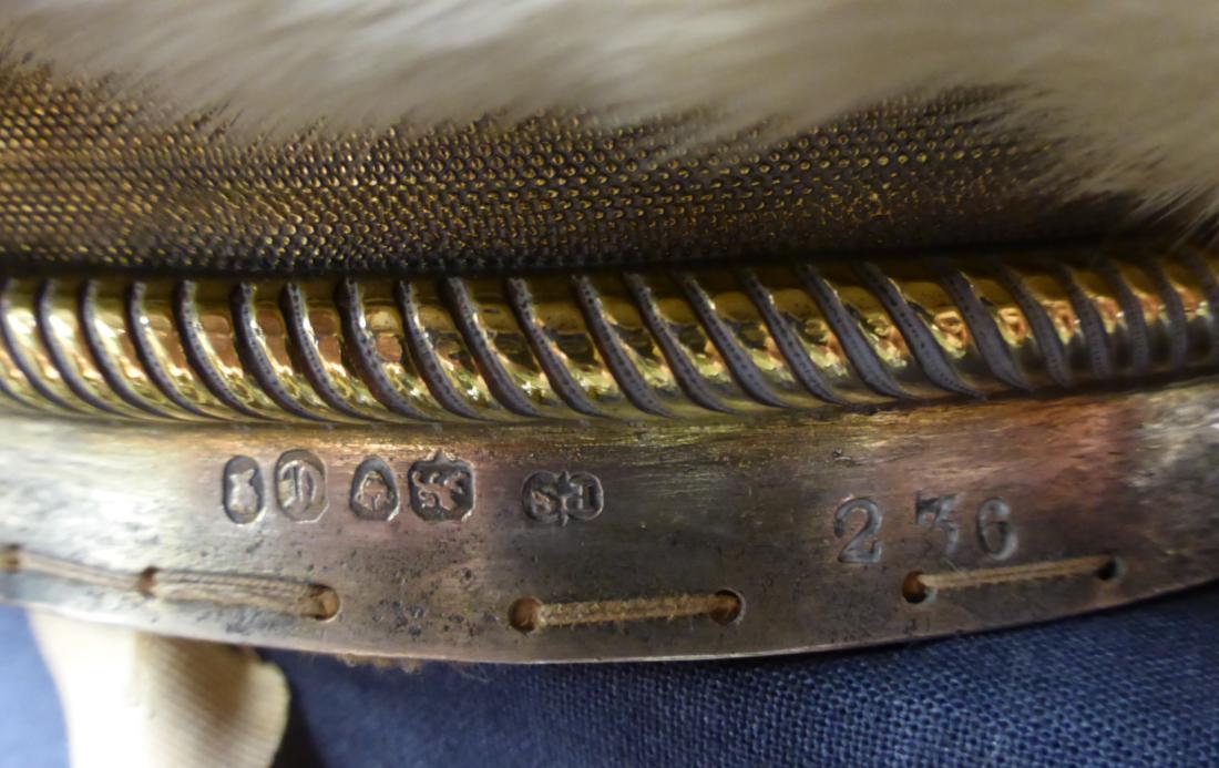 A Victorian silver gilt baron coronet, Paul Storr, London 1838, with six silvered metal pearls - Image 8 of 8