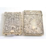 Silver card case and Indian card case