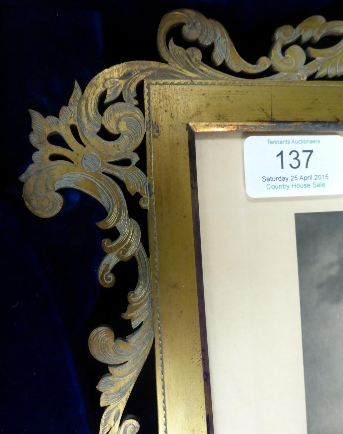 A presentation frame containing a print of Queen Victoria which bears a printed facsimile of Queen - Image 6 of 10