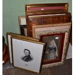 A quantity of various prints and lithographs including ''Souvenir portrait of Her Most Gracious