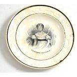 19th century nursery plate printed with ''PRINCESS VICTORIA'', 17.5cm diameter, as illustrated