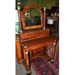 Empire mahogany dressing table