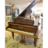 C Bechstein: A 5'92 rosewood cased grand piano, model no.73191, circa 1905, raised on turned and