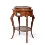 A Louis XV style kingwood, rosewood marquetry and gilt metal mounted jardinière, 3rd quarter 19th