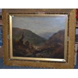 British School (19th century) Mountainous landscape, oil on canvas, 68cm by 88cm