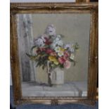 John Ernest Foster (1877-1968) ''Summer Flowers'', signed, bears various original artists &