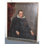 Manner of Velázquez, A head and shoulders portrait of Don Diego Ruiz de Alarcon conde de Valverde,
