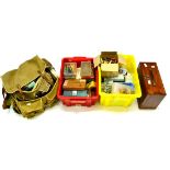 A Large Collection of Mixed Tackle, including two boxes of lures, a case of fly tying equipment, a