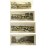Hunting Four Glazed And Framed Prints from painting by E A S Douglas engraved by C R Stock: Off To