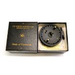 A J.W.Young 4inch Alloy 'Rapidex II 2400' Centrepin Reel, with leaflet, in original box (as new)