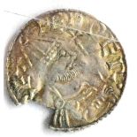 Edward the Confessor Silver Penny, pointed helmet type, London Mint, obv. EDWER REX around bearded