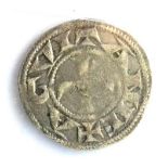 Richard I, as Duke of Aquitaine (1172 - 1189), Silver Denier, Bordeaux Mint, obv. AGVITANIE around