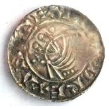 Edward the Confessor Silver Penny, facing bust/small cross type, London Mint, obv. EADWARD REX ANG