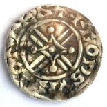 Harthacnut, Silver Penny, arm & sceptre type, issued 1040-42AD, Canterbury Mint, moneyer Godsunu (