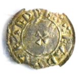 Edward the Elder Silver Penny, small cross type with moneyer's name on rev. in two lines; obv.