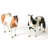 Beswick Pinto Pony, model No. 1373, first version, piebald gloss; together with a Wade Northlight
