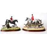 Border Fine Arts 'Boxing Day Meet' (Horse, Huntsman and Hounds), model No. B0876A by Anne Wall,