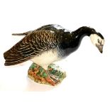 Beswick Barnacle Goose, model No. 1052, dark grey-blue and white gloss