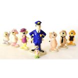 Beswick Top Cat And Friends Collection, 'Top Cat', model No. 3581, 'Choo-Choo', Model No. 3586, '