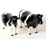 Beswick Friesian Bull, Ch. Coddington Hilt Bar, model No. 1439A; Beswick Friesian Cow, Ch.