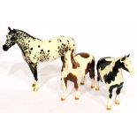 Beswick Pinto Pony, model No. 1373, second version, piebald gloss; Pinto Pony, model No. 1373,