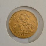 A half Sovereign dated 1904