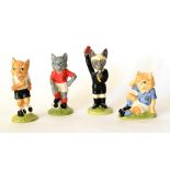 Beswick Footballing Felines Collection: 'Referee: Red Card', model No. FF6 (3896), 'Mee-Ouch', model