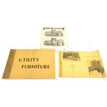 Three furniture catalogues ''Utility Furniture'', ''Machine Made Furniture Catalogue'' and ''Chechik