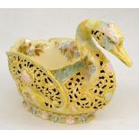 Zsolnay Pecs jardiniere modelled as a duck